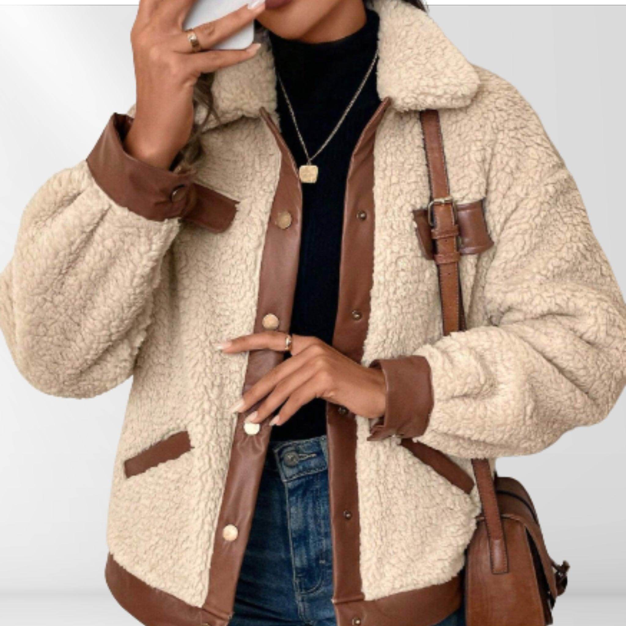 Casaco de Lã de Cordeiro Feminino Aurora Coat - Zarai
