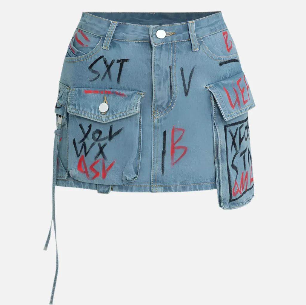 Saia Jeans Kospy Feminina - Zarai