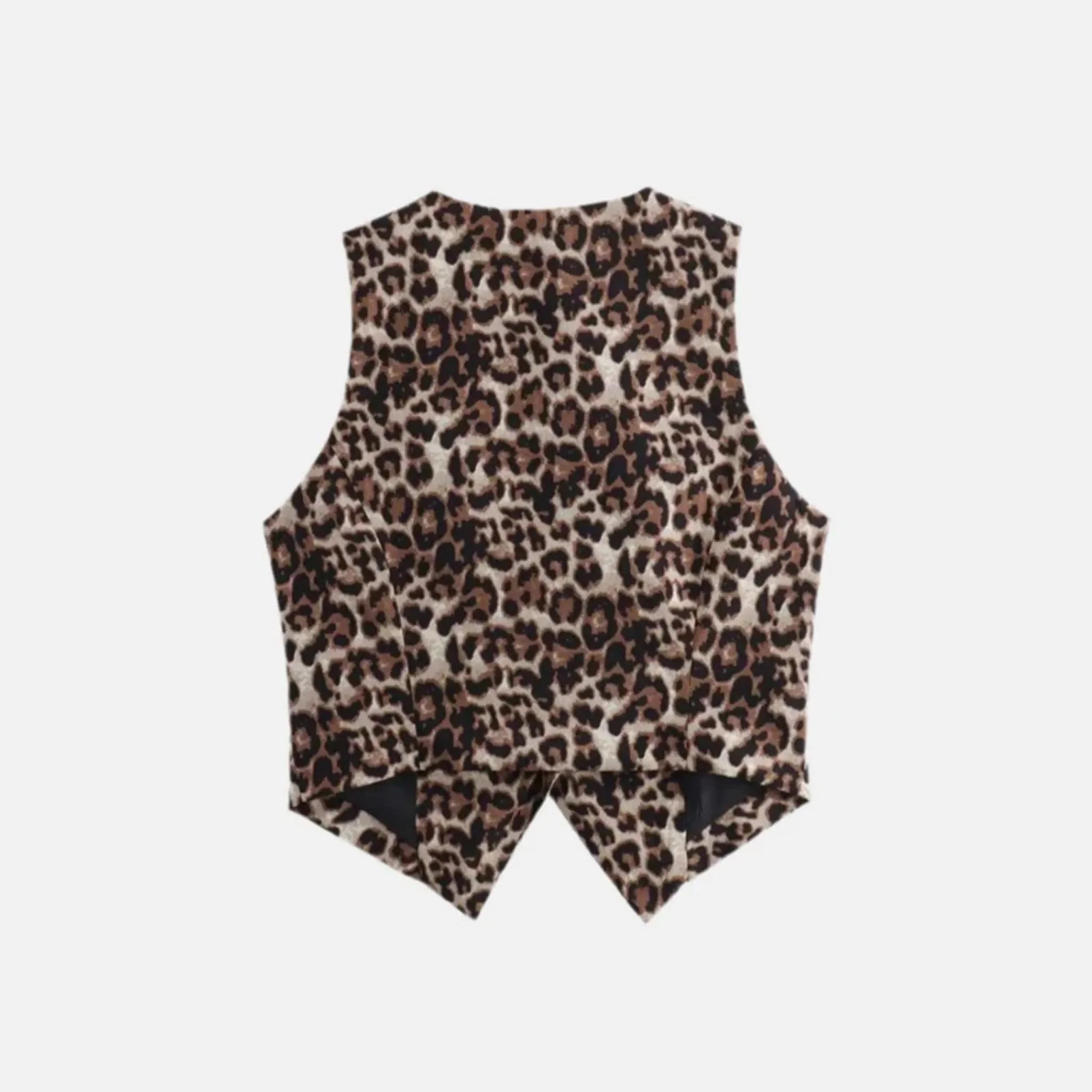 Blusa Wild Chic – Colete Estampa de Onça