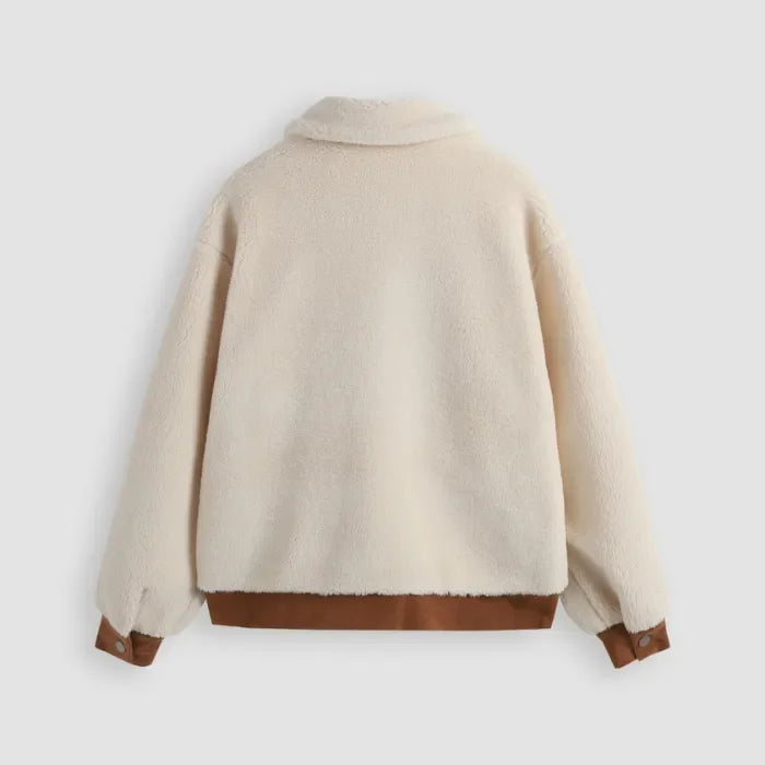 Casaco de Lã de Cordeiro Feminino Aurora Coat