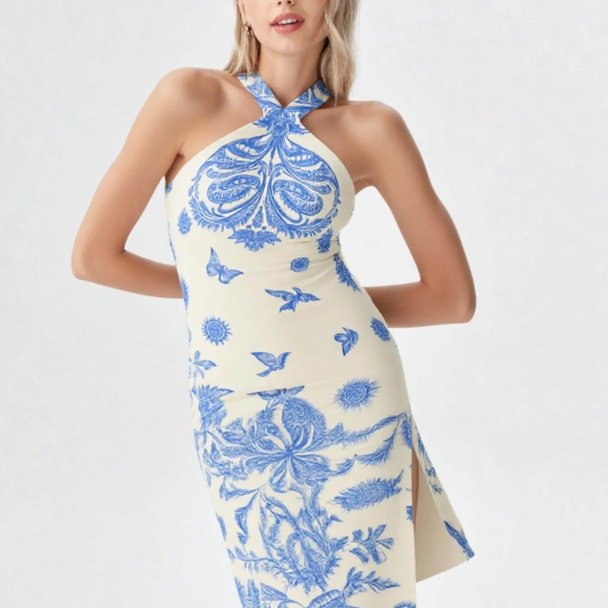 Vestido Feminino Longo Estampado - Zarai