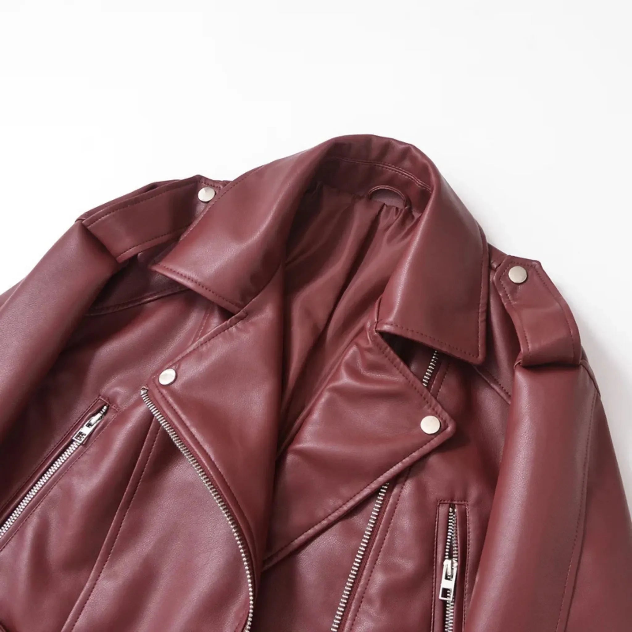 Jaqueta Noir Luxe — Elegância Atemporal em Couro Sintético Premium