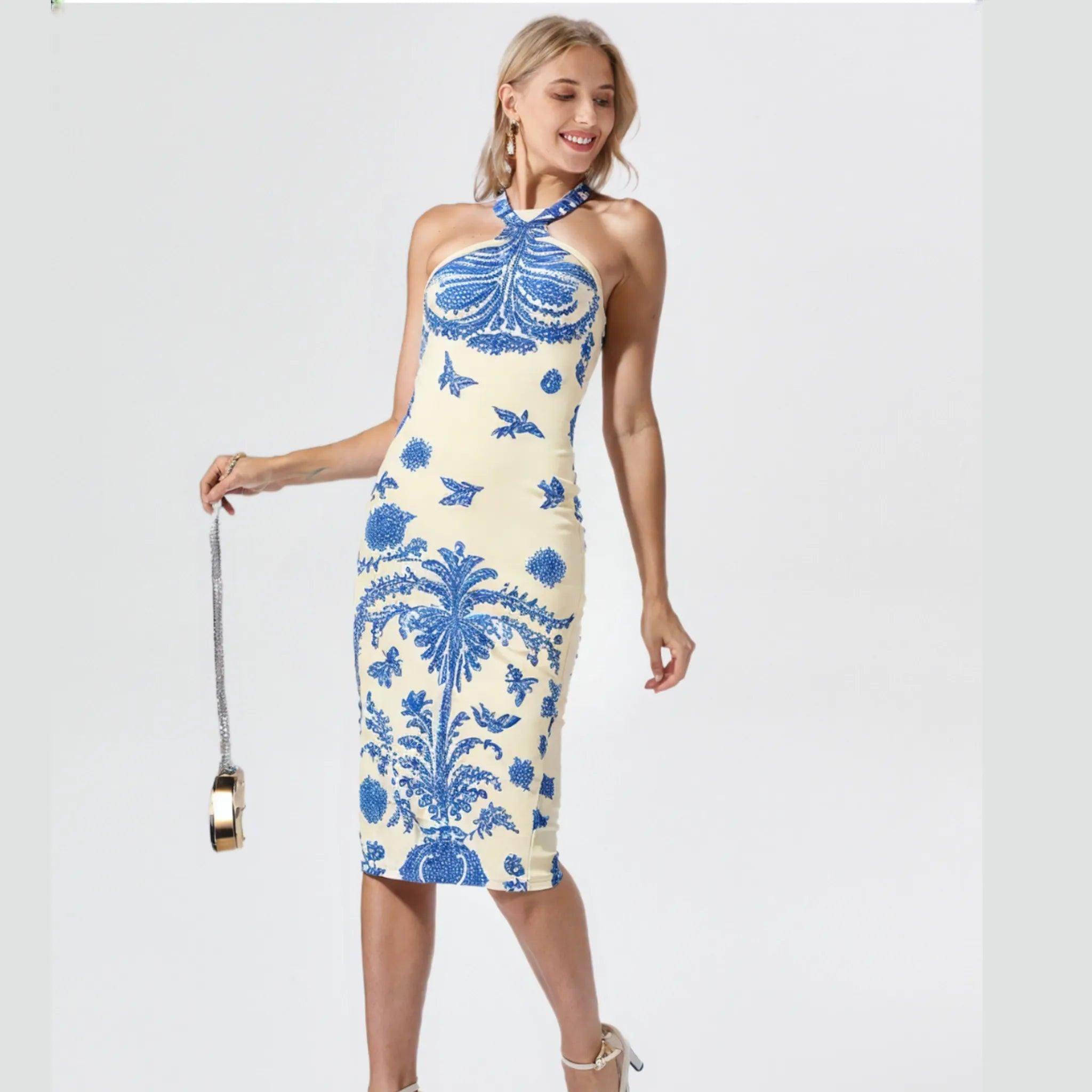Vestido Feminino Longo Estampado - Zarai