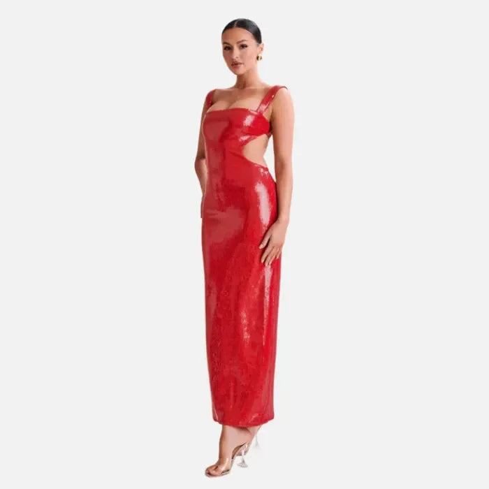 Vestido Noite Imperial Paetê Feminino