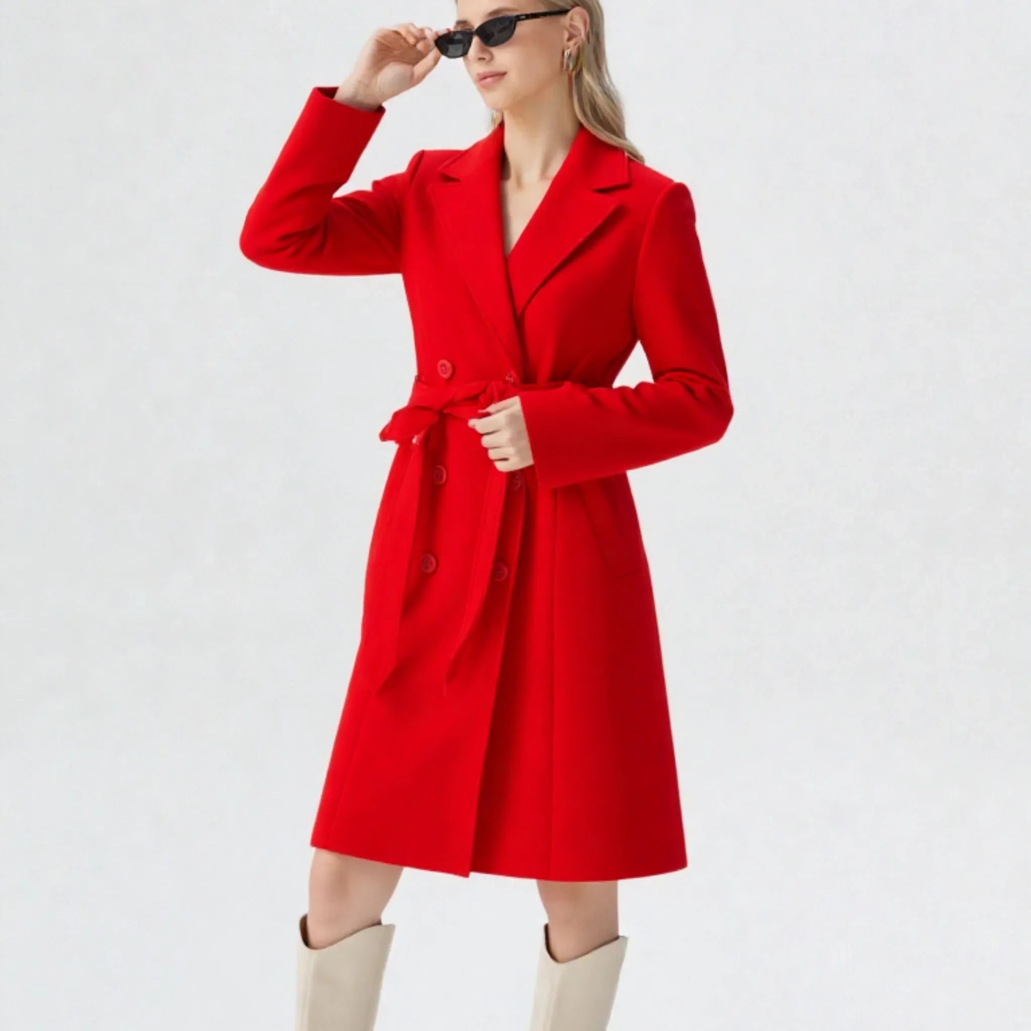 Sobretudo Feminino Gracia com Gola Removível – Estilo Europeu, Forrado e Elegante