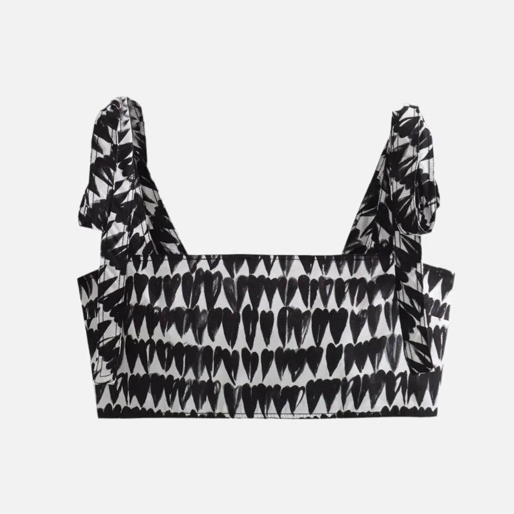 Conjunto Feminino Preto e Branco Amour Noir - Zarai