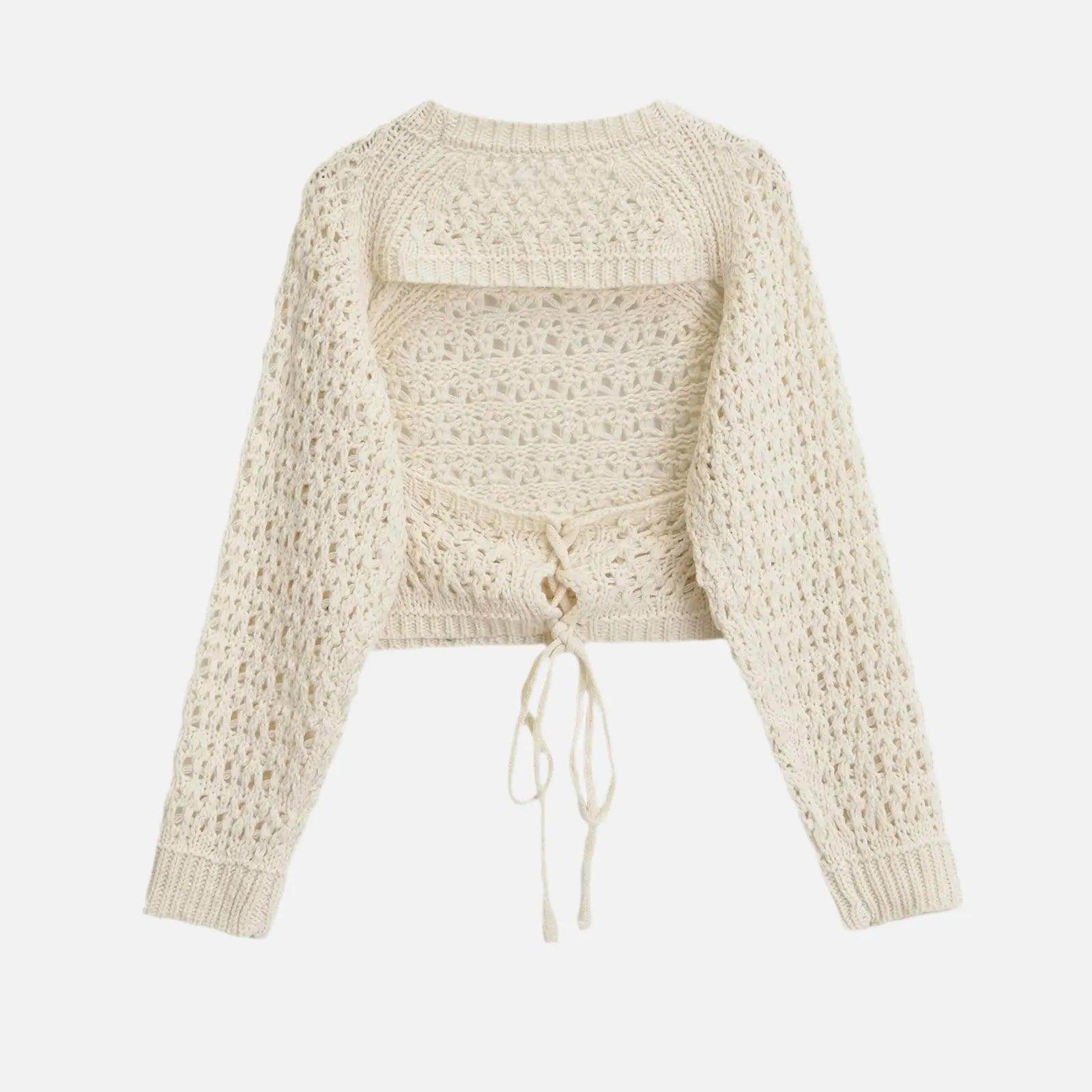 Suéter Cropped Feminino Tricô Vinccy - Zarai