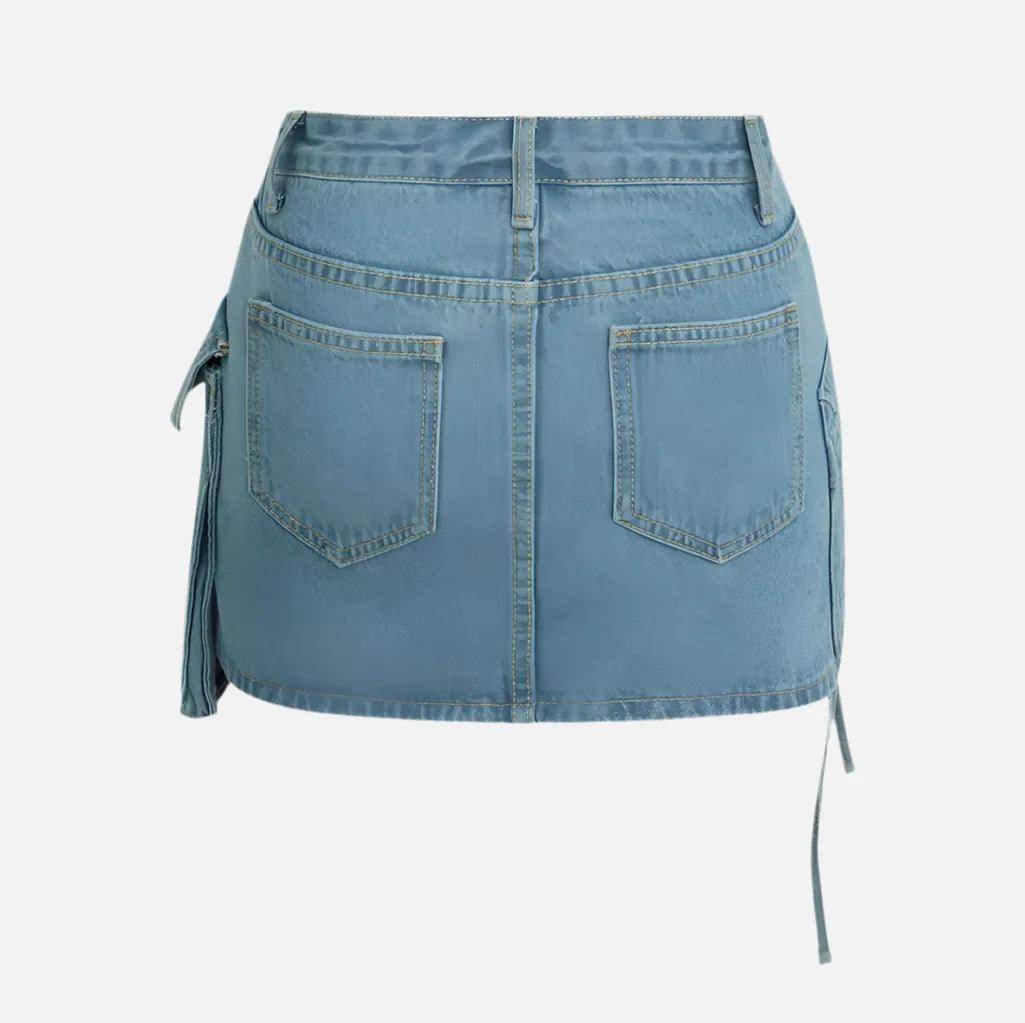 Saia Jeans Kospy Feminina - Zarai