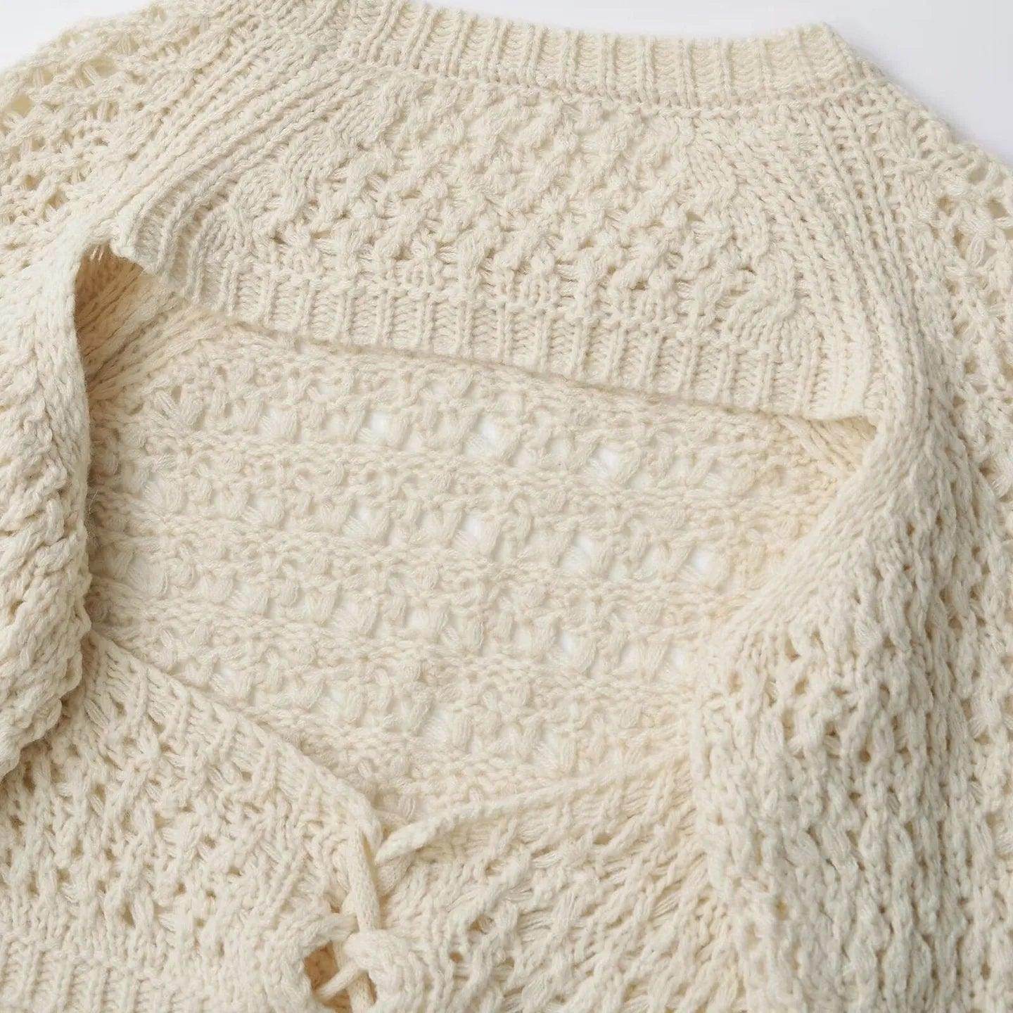 Suéter Cropped Feminino Tricô Vinccy - Zarai