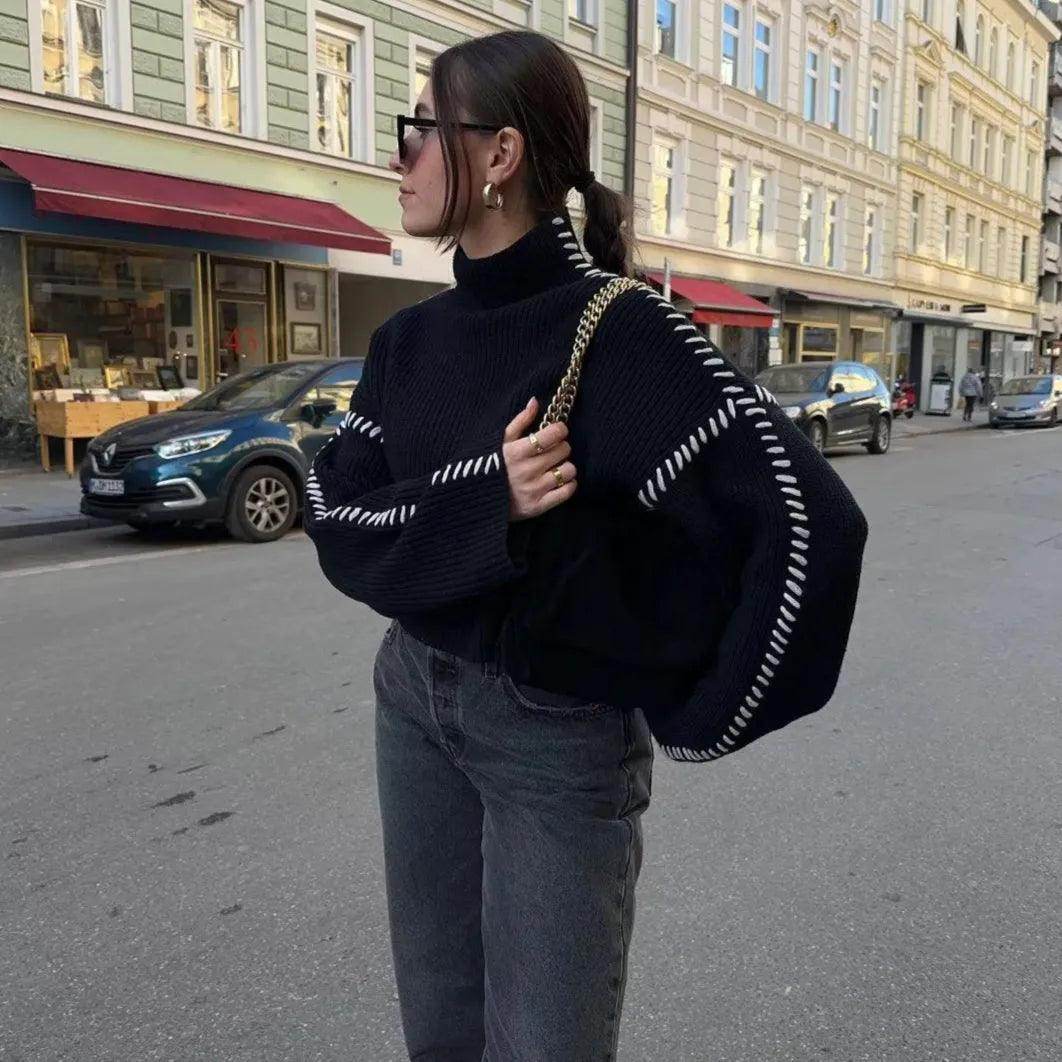 Suéter Feminino Gola Alta Luara - Zarai