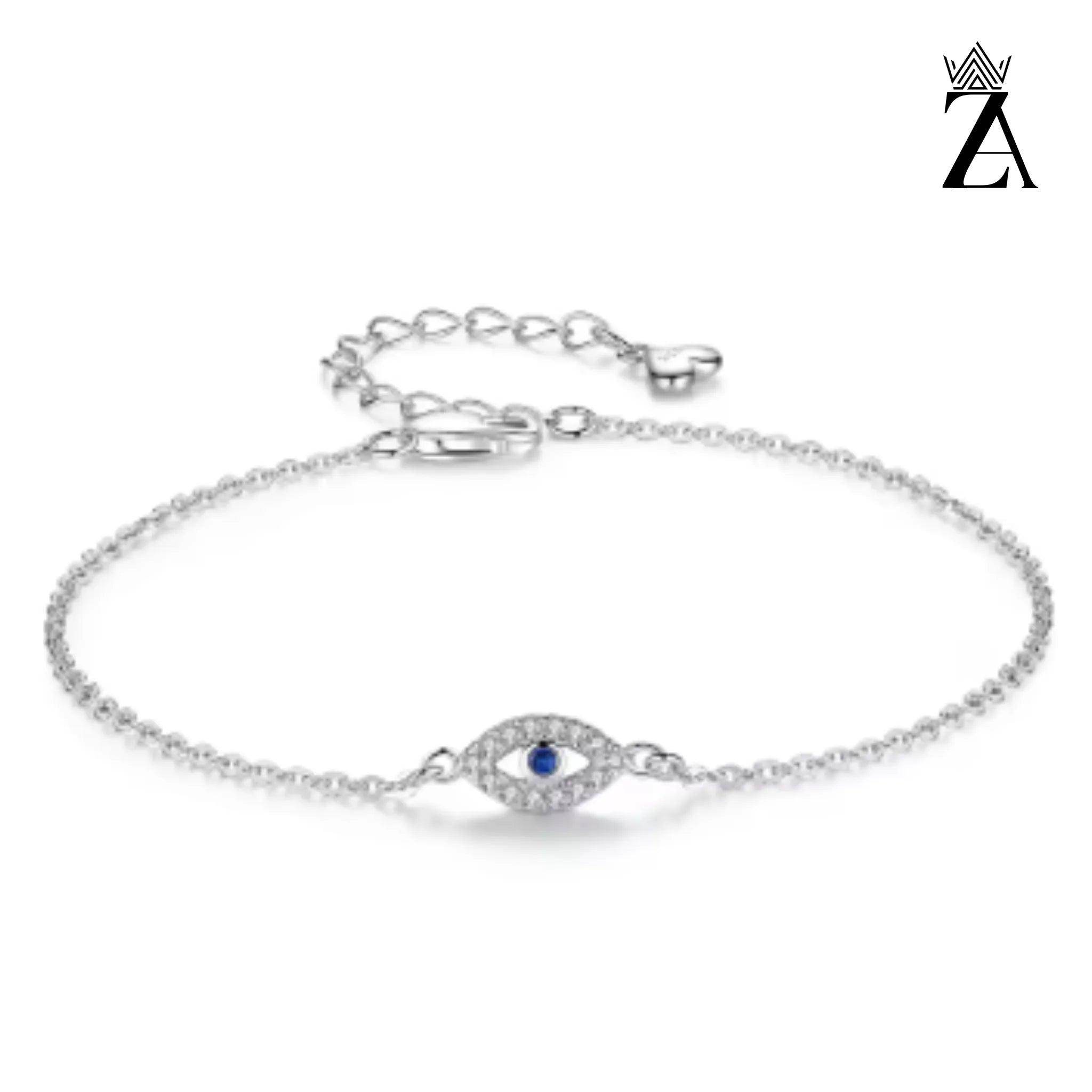 Pulseira Feminina Olho Grego Prata 925 - Zarai