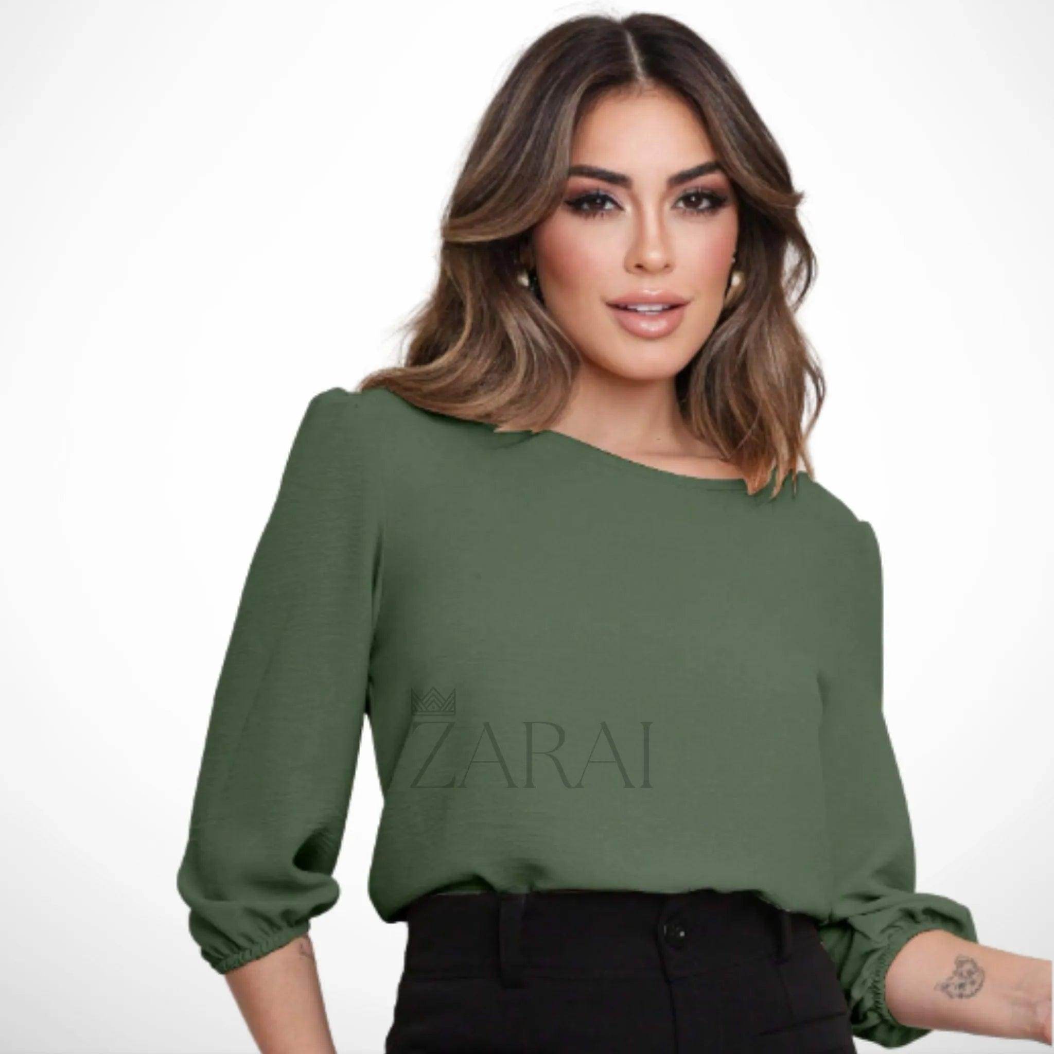 Camiseta Feminina Básica Lisa - Zarai
