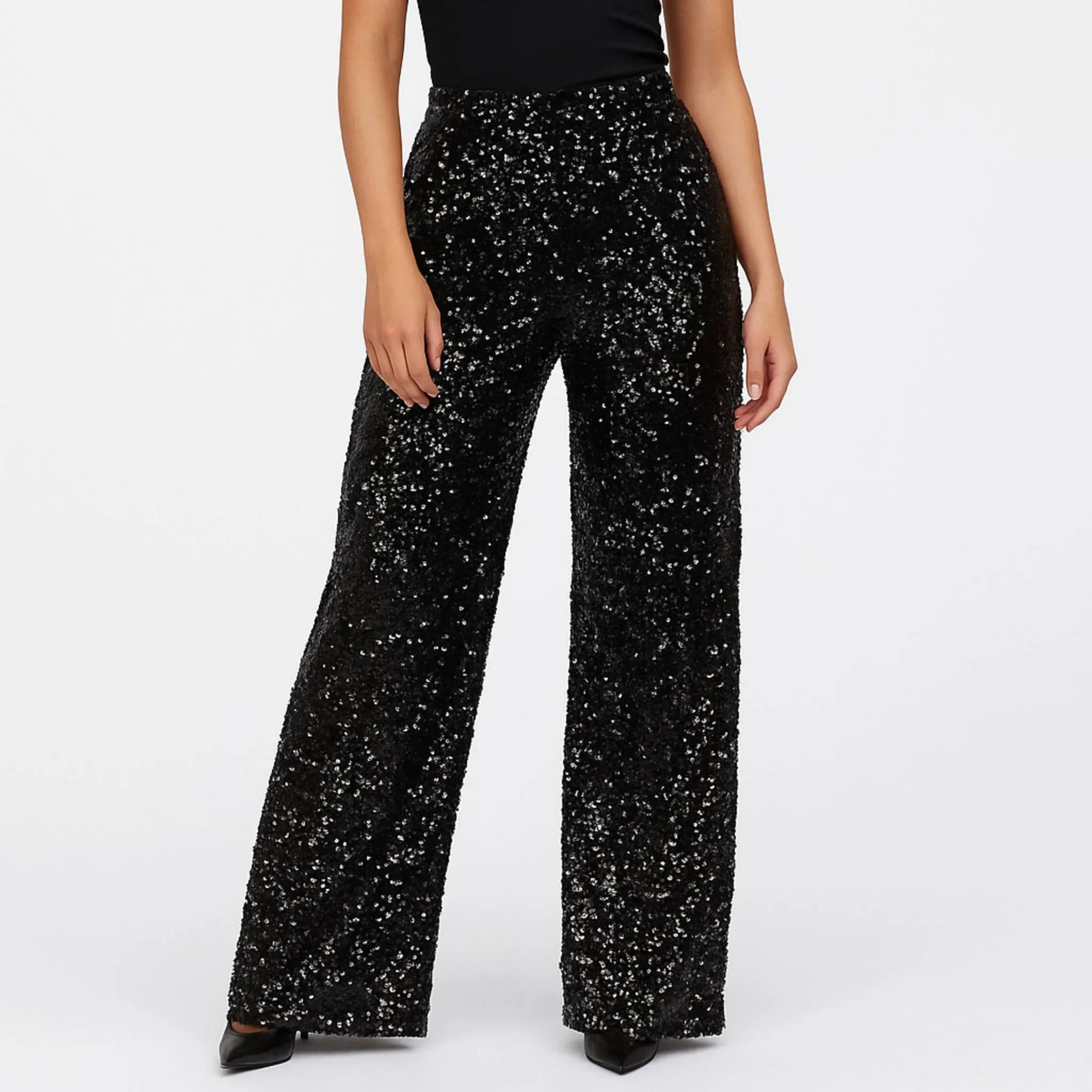 Calça Paetê Alfaiataria Feminina Amelia
