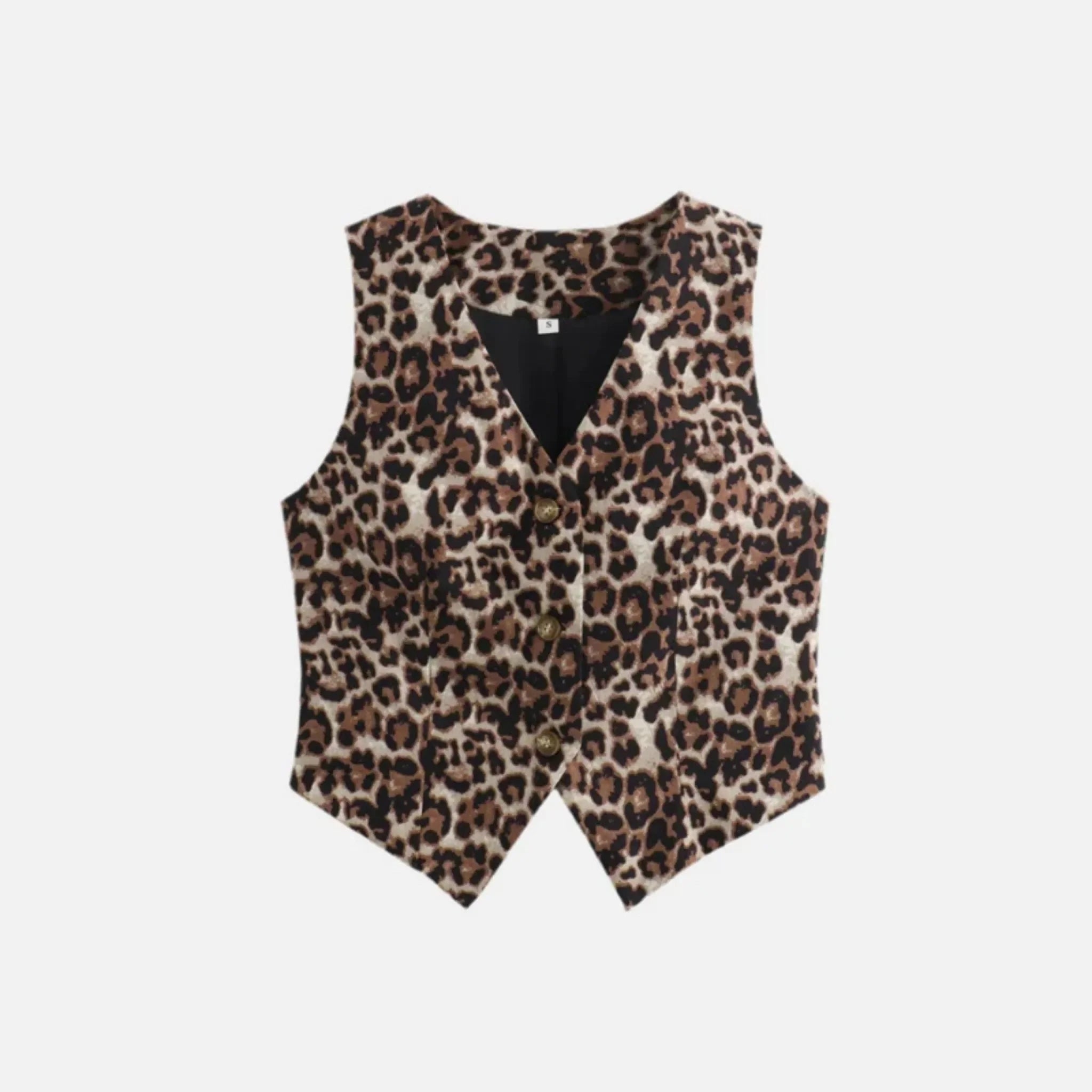 Blusa Wild Chic – Colete Estampa de Onça