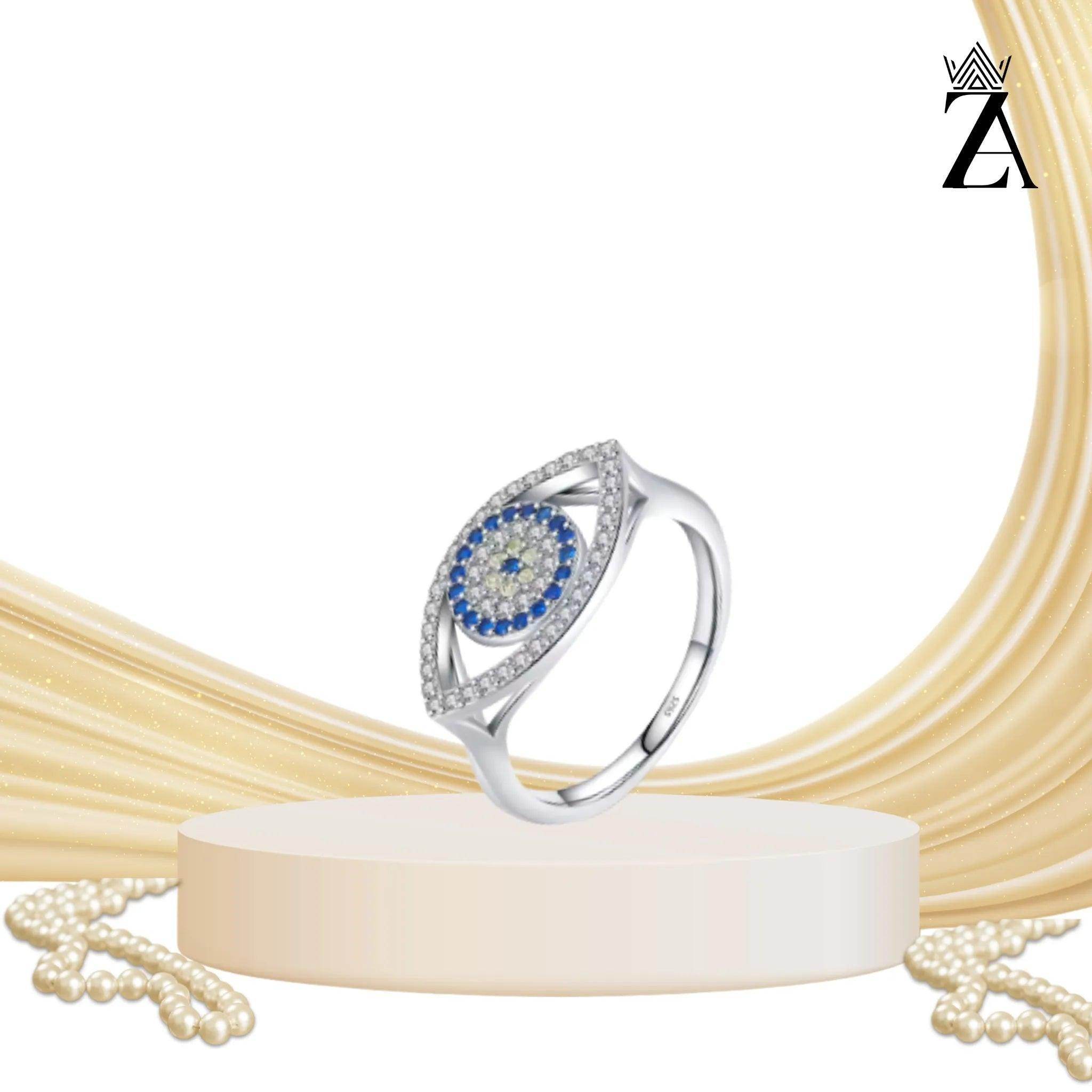 Anel Feminino De Olho Grego Prata 925 - Zarai