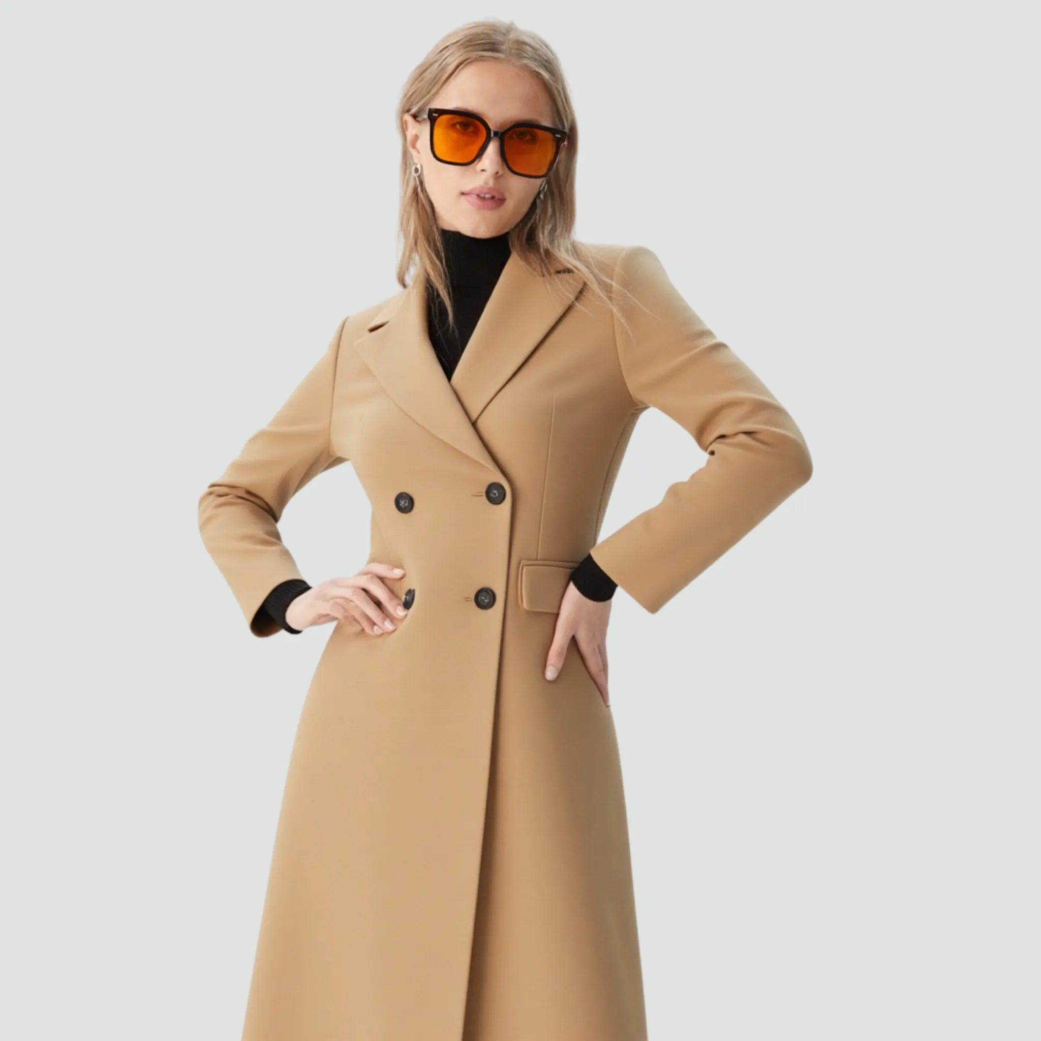 Sobretudo de Lã Sofisticato Feminino - Zarai