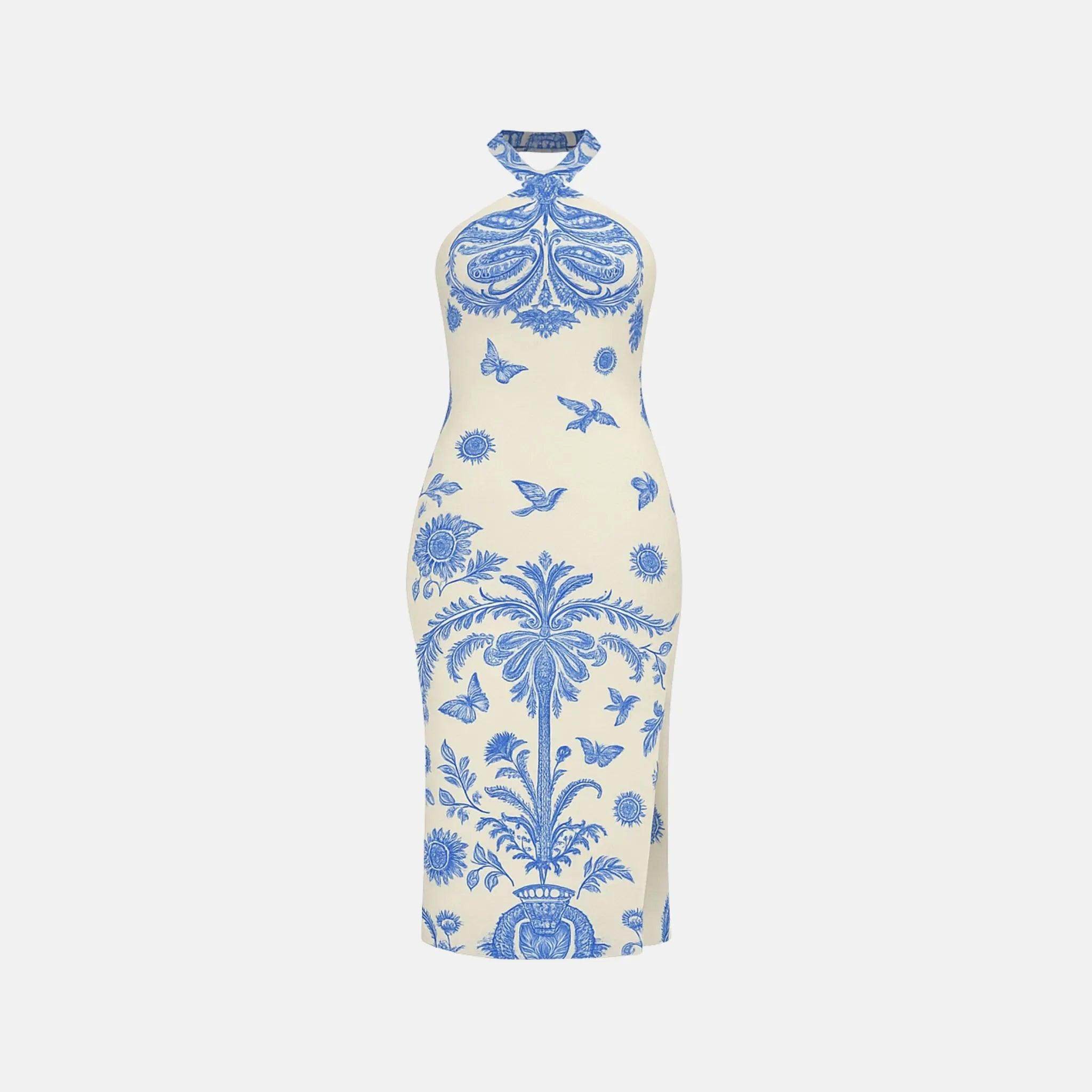 Vestido Feminino Longo Estampado - Zarai