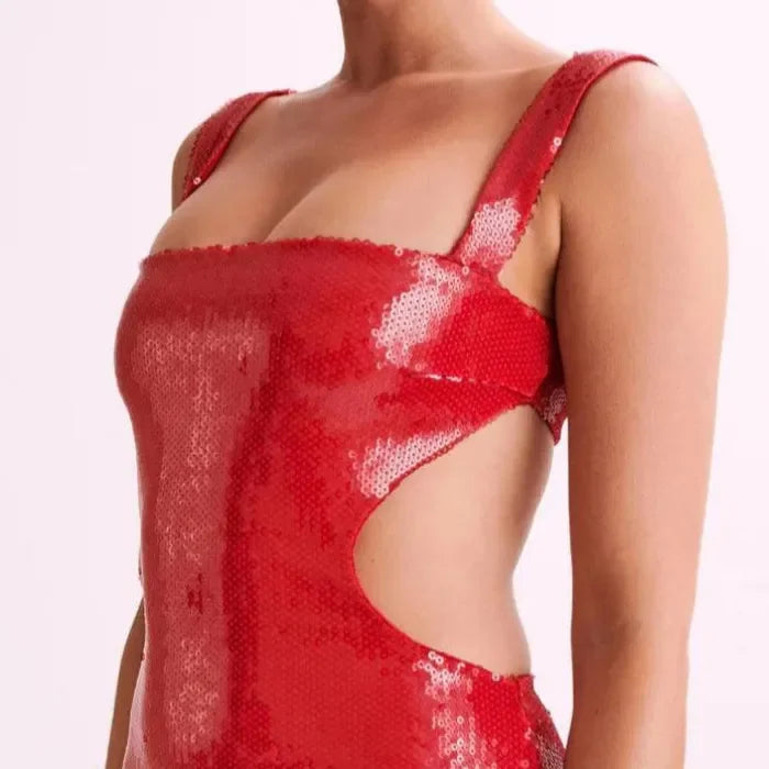 Vestido Noite Imperial Paetê Feminino