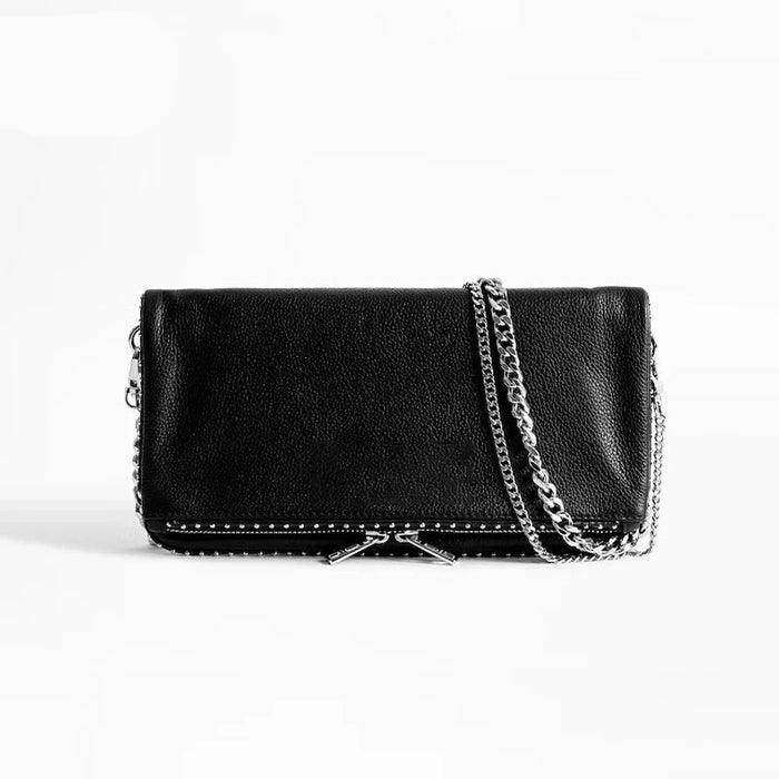 Bolsa Feminina Estilo Rock Paris - Couro Premium Linha Europeia Zarai&V - Zarai