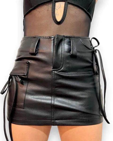 Saia Couro Flow Feminina - Zarai